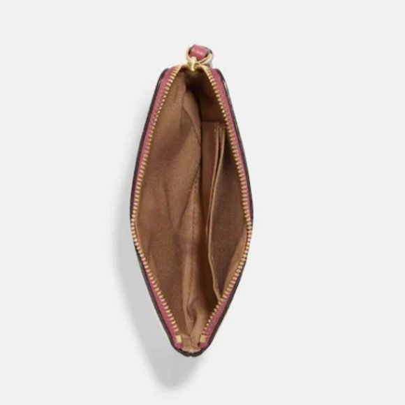 NWT Coach Chalk Leather Corner Zip Wristlet Shooting Star Night Sky Print cf335 - Picture 10 of 10